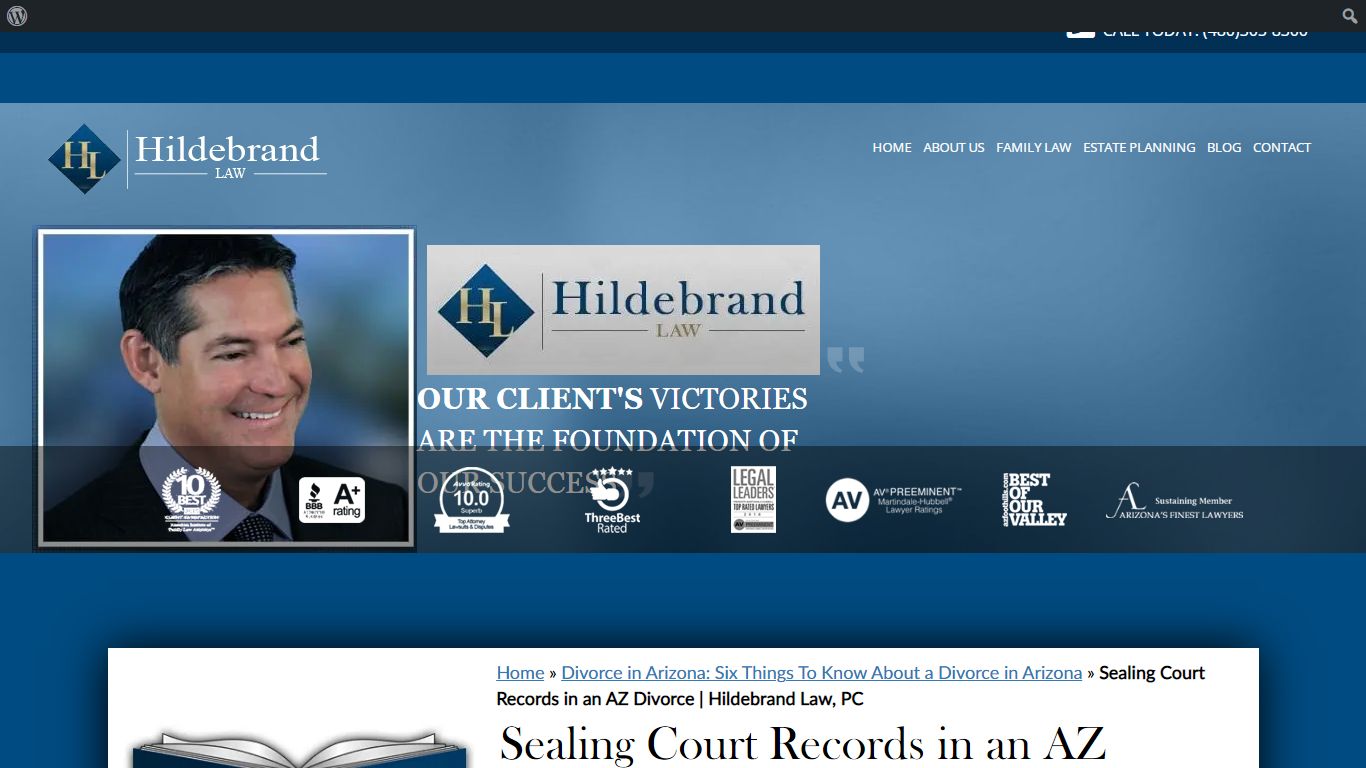 Sealing Court Records in an AZ Divorce | Hildebrand Law, PC